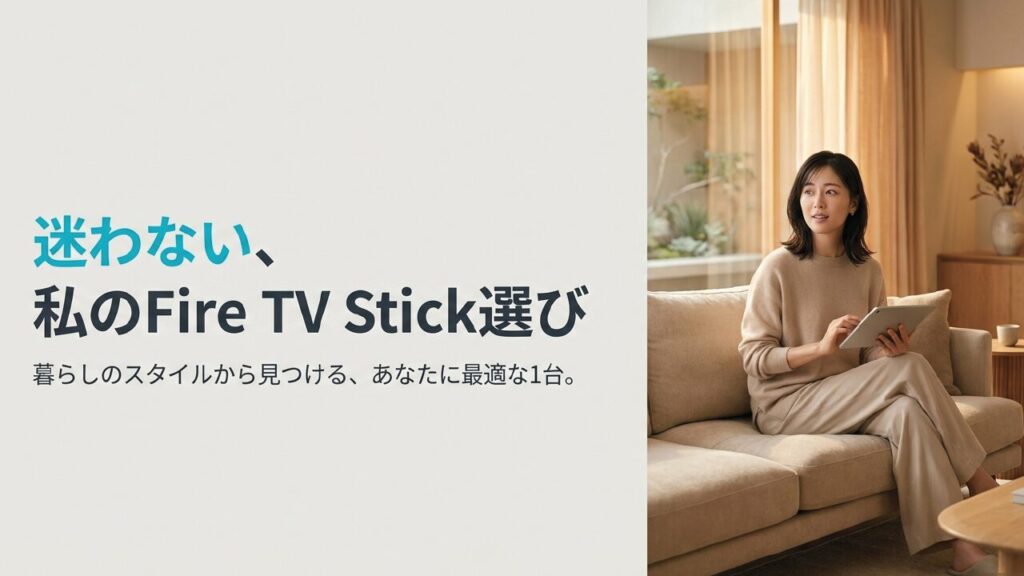 Fire TV Stickを買おうと思ったとき、どのモデルを選べばいい？