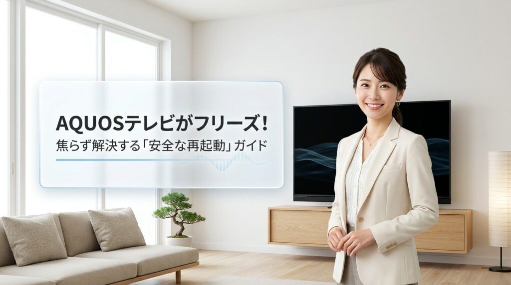 AQUOSのテレビを再起動する方法｜固まる・繰り返す時の対処