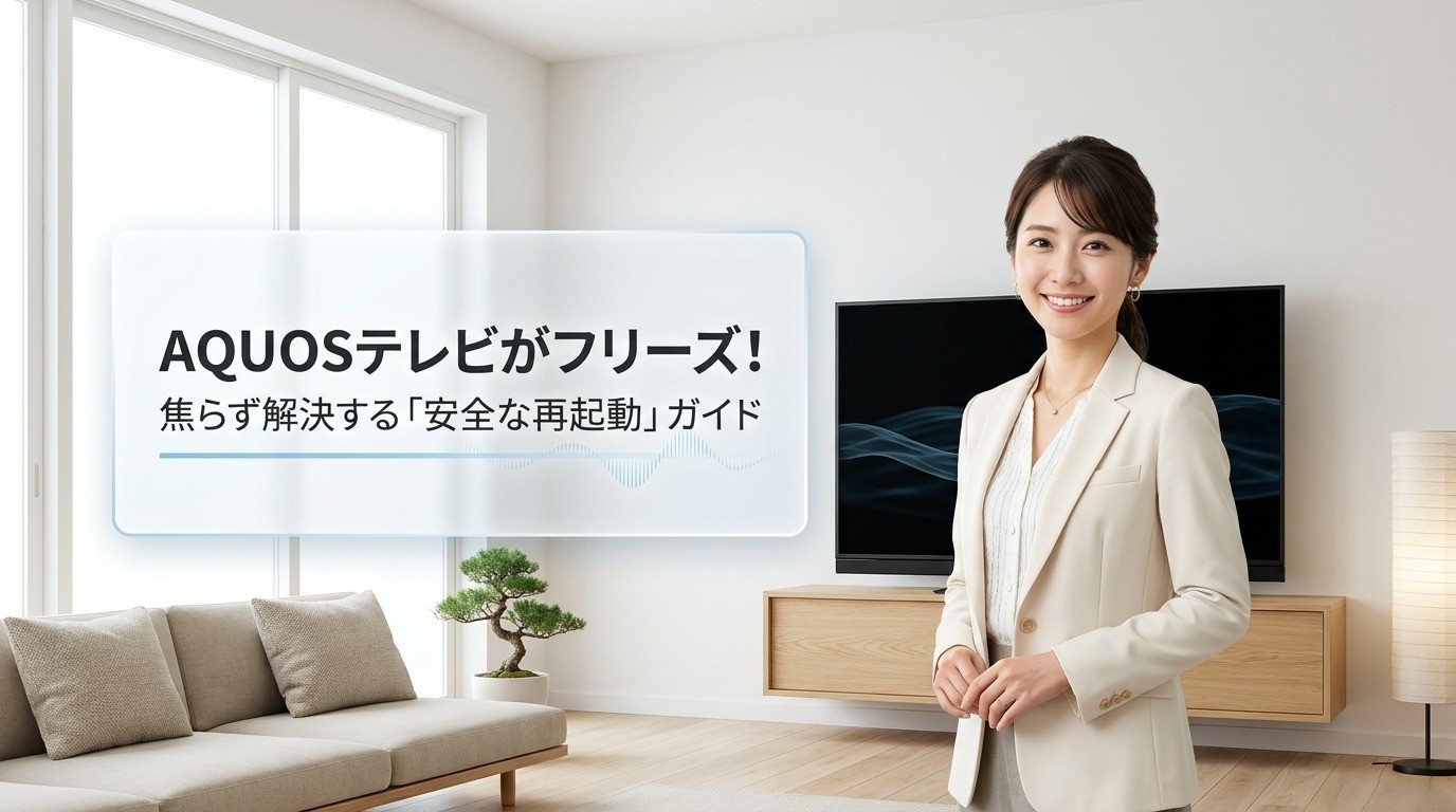 AQUOSのテレビを再起動する方法｜固まる・繰り返す時の対処