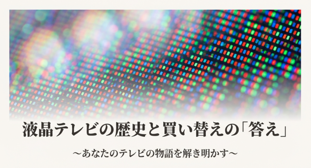 液晶テレビはいつから？歴史と買い替え目安を完全整理