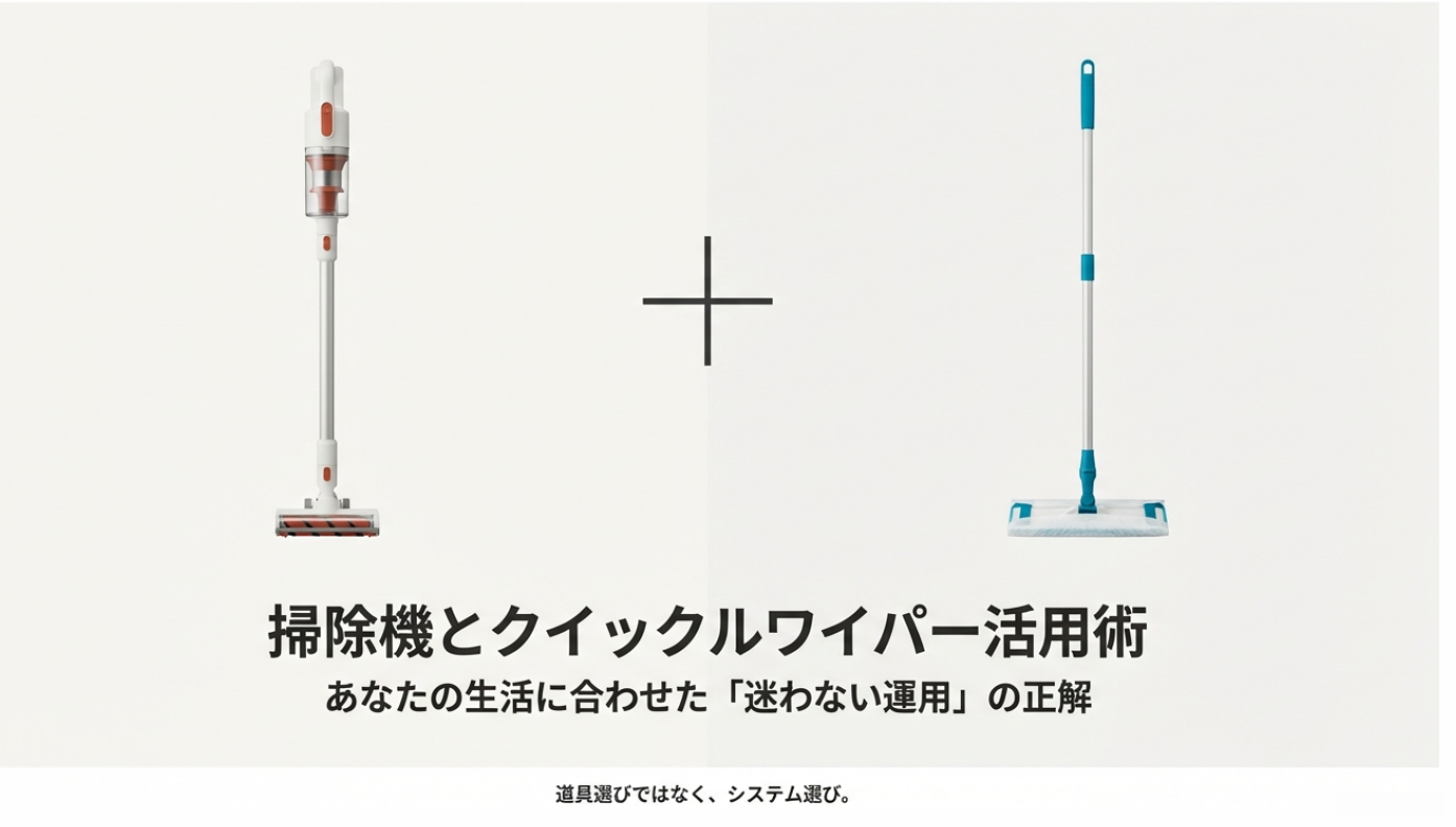 掃除機とクイックルワイパー活用術
