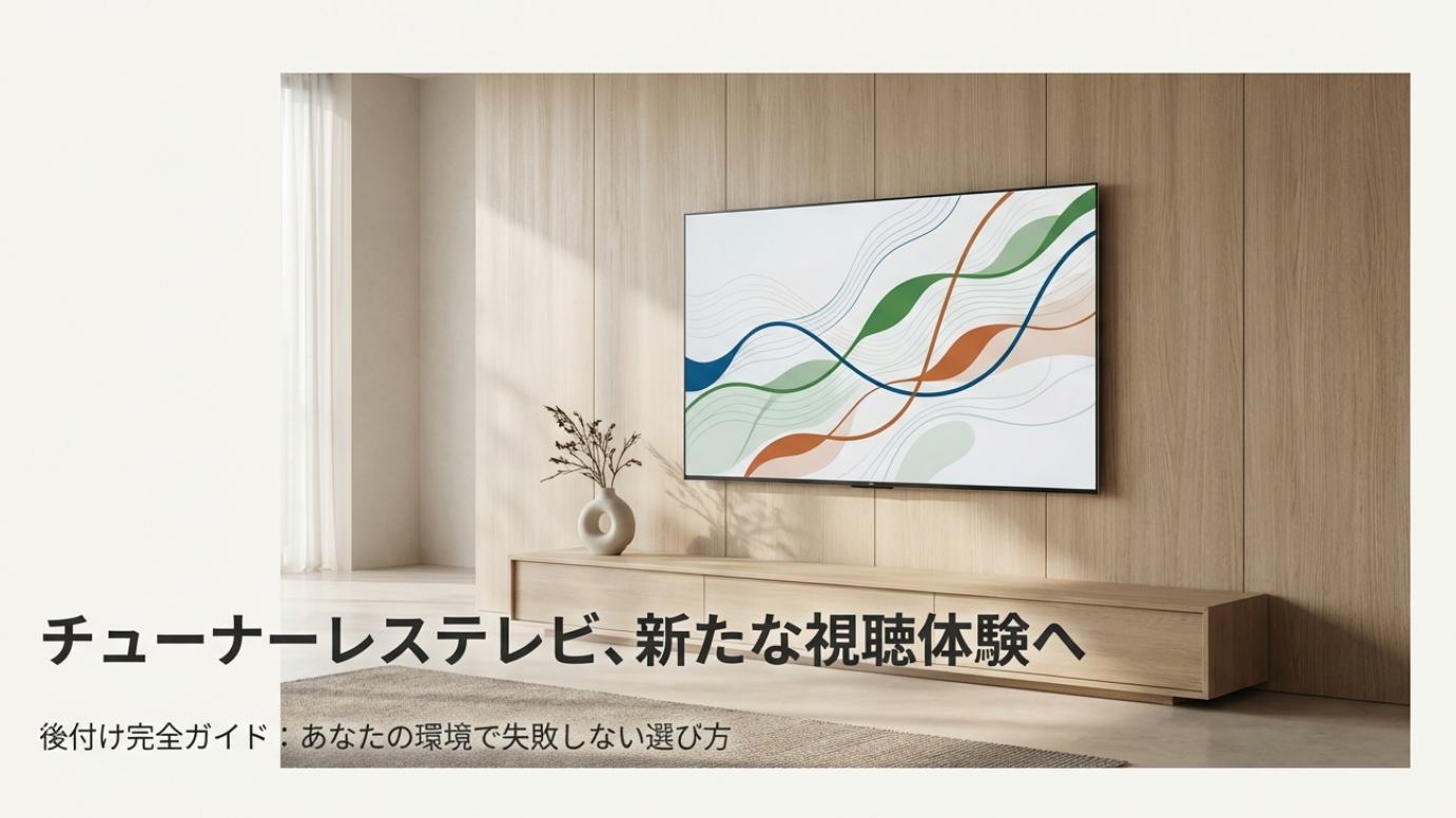 チューナーレステレビのチューナー後付け完全ガイド