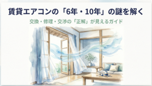 賃貸のエアコン耐用年数は何年？交換の目安と対処