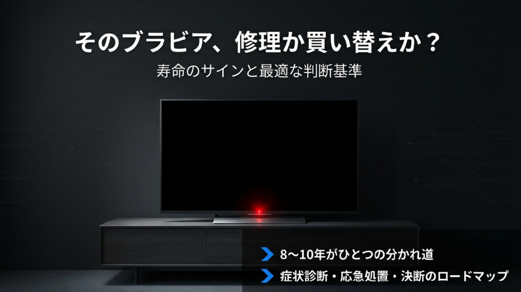 液晶テレビの寿命は？ソニーBRAVIAの判断基準と故障時の立ち回り