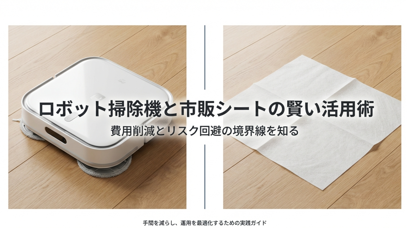 ロボット掃除機とクイックルワイパー活用術|コスト削減とリスクの境界線