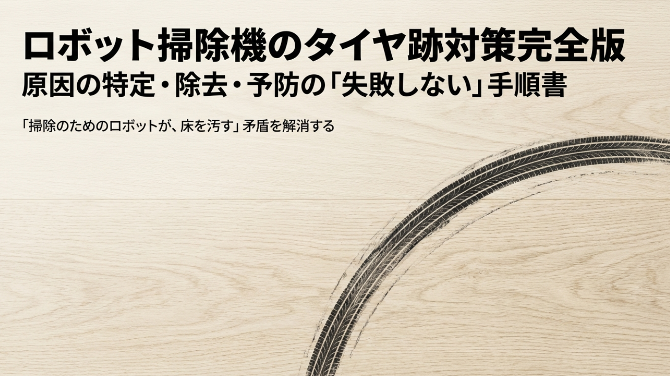 ロボット掃除機のタイヤ跡対策｜床を傷めない落とし方と予防の正解