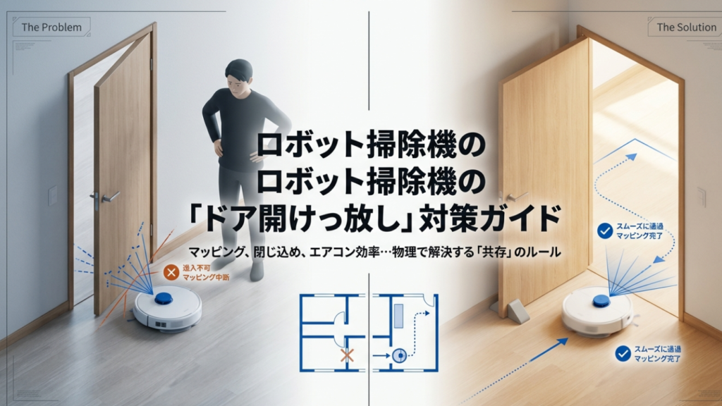 ロボット掃除機のドア開けっ放し対策ガイド