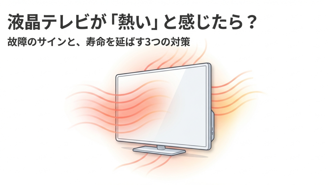 液晶テレビが熱い!故障かどうかの判断基準と寿命を延ばす3つの熱対策