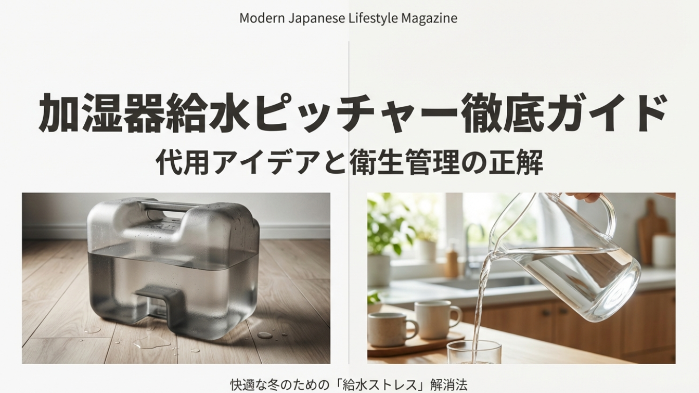 加湿器給水ピッチャー徹底ガイド｜代用と衛生