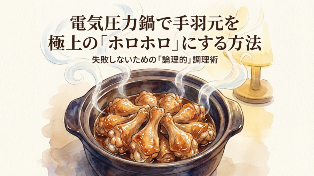 電気圧力鍋で手羽元ホロホロにする方法