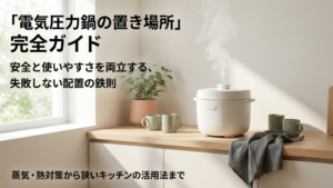 電気圧力鍋の置き場所完全ガイド