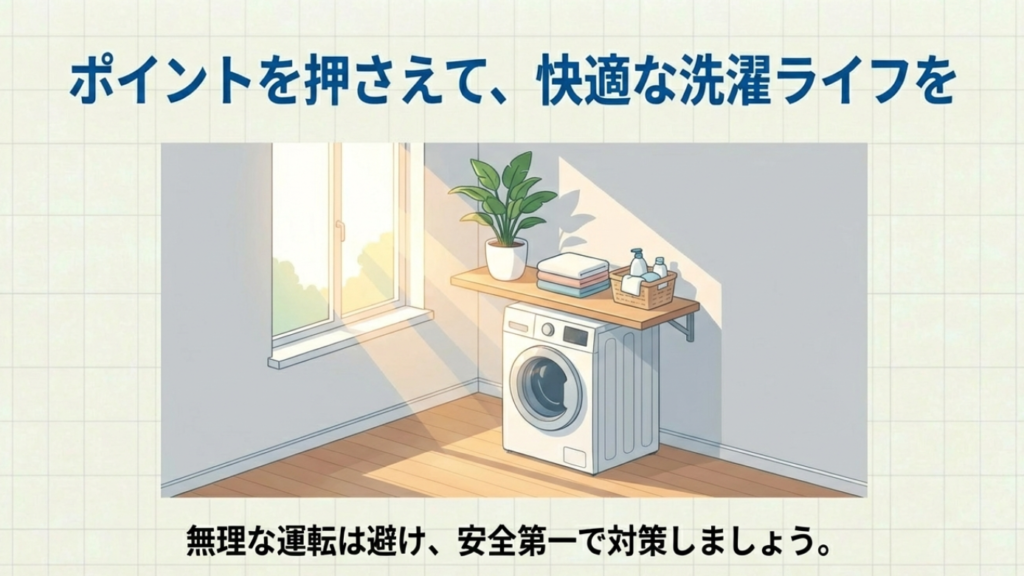 ドラム式洗濯機の振動対策をして快適な洗濯ライフを ドラム式洗濯機の振動対策をして快適な洗濯ライフを