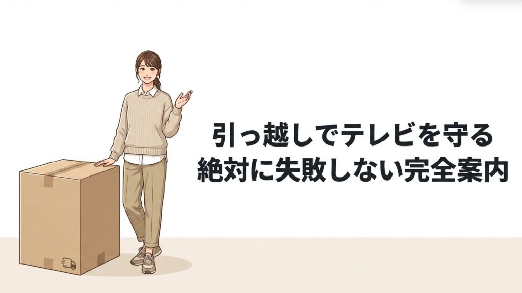 なぜ引っ越しでテレビを壊しやすい？プロが教える確実な梱包対策
