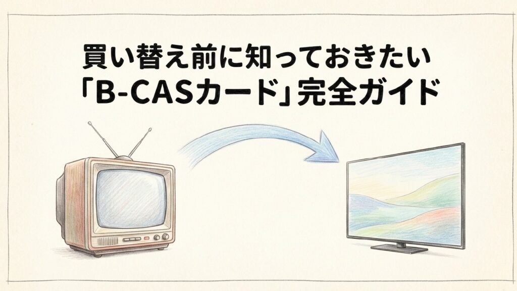 テレビの買い替えでB-CASカードはどうする？完全ガイド