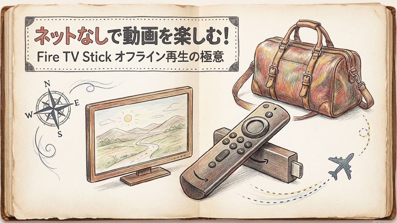 Fire tv stickのオフライン再生を完全解説！旅先の裏技