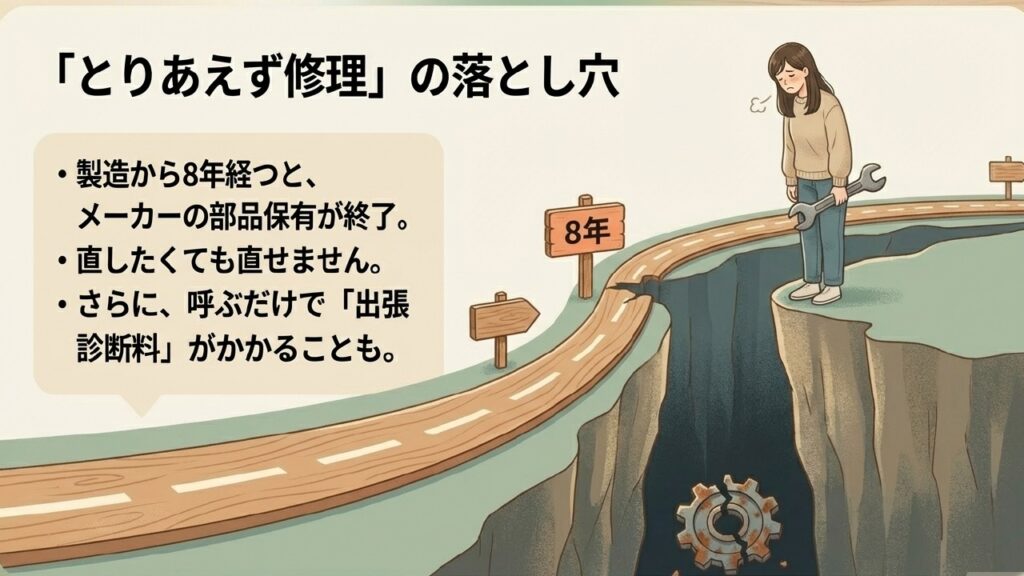 テレビの部品保有期間終了と修理の落とし穴