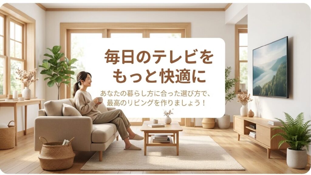 毎日のテレビをもっと快適に