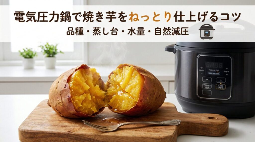 電気圧力鍋で焼き芋をねっとり仕上げるコツ