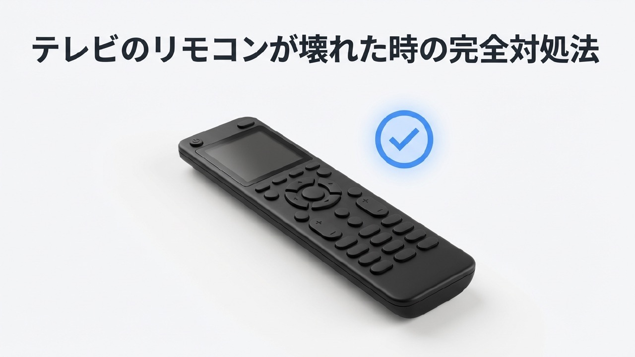 テレビリモコンが壊れた時の代用完全ガイド