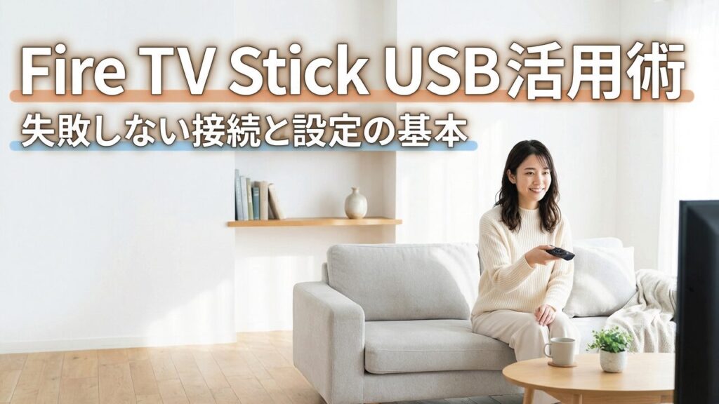 Fire TV StickにUSBメモリを接続！正しい設定と手順