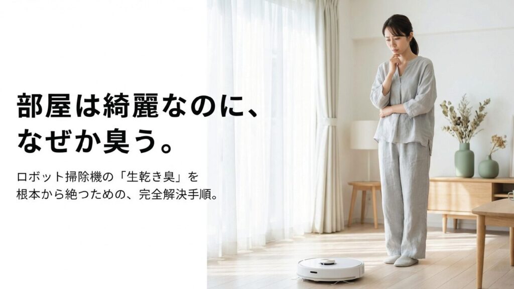 ロボット掃除機の水拭きが臭い！嫌な生乾き臭を絶つ原因と解決手順