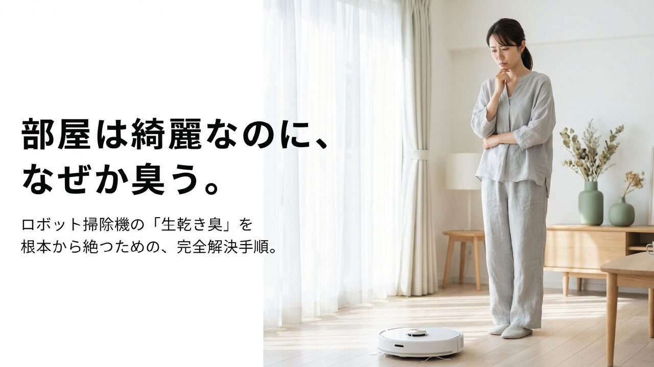 ロボット掃除機の水拭きが臭い!嫌な生乾き臭を絶つ原因と解決手順