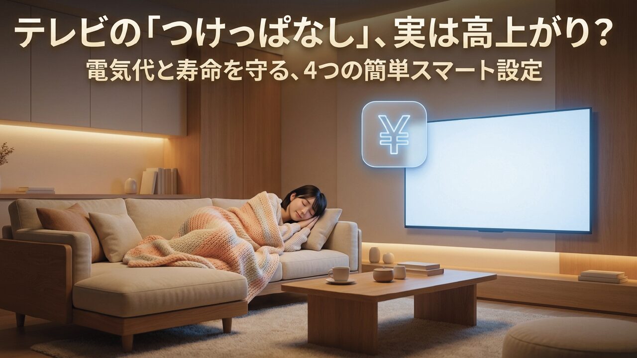 テレビを付けっぱなしの電気代はいくら？プロが教える節約術