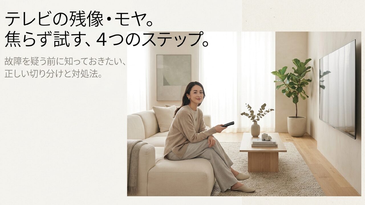 テレビの残像が残る原因と直し方！寿命と修理の判断基準を徹底解説