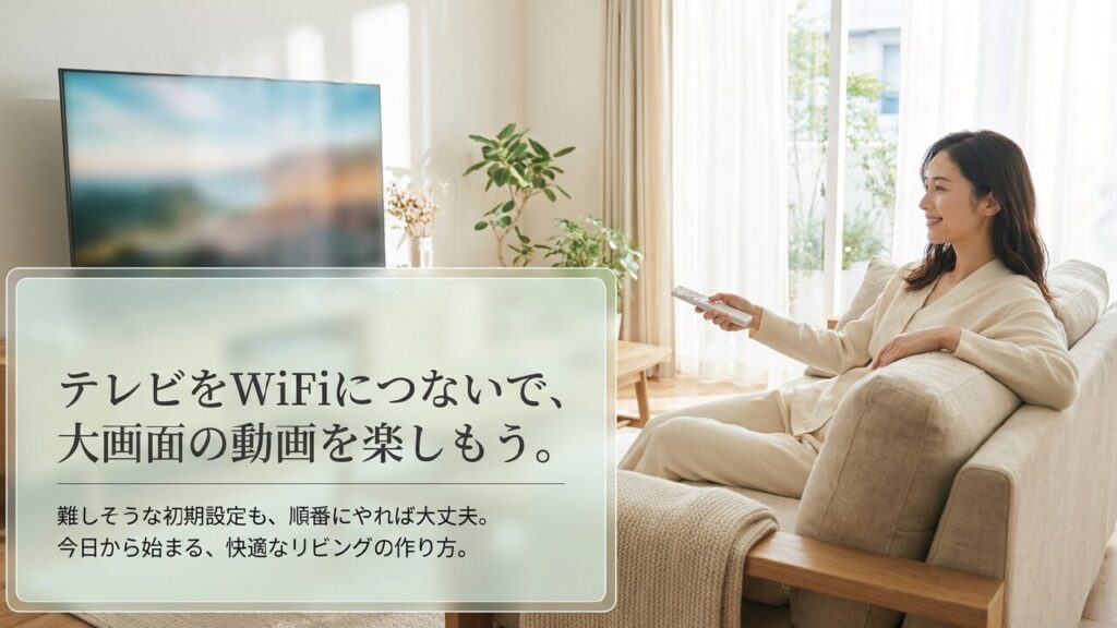テレビのWiFiの繋げ方を完全解説！繋がらない原因と対処法