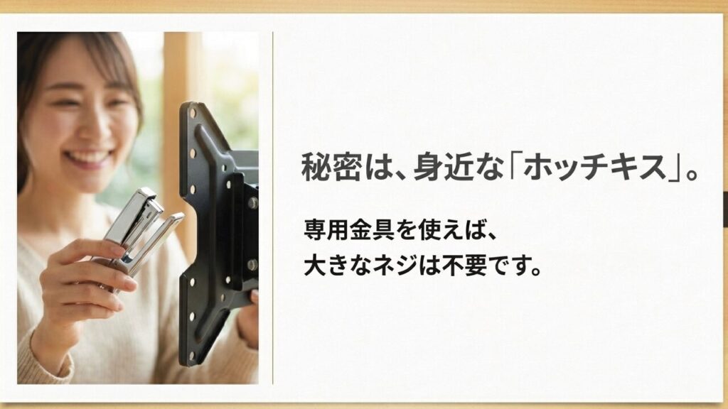 秘密は身近なホッチキス