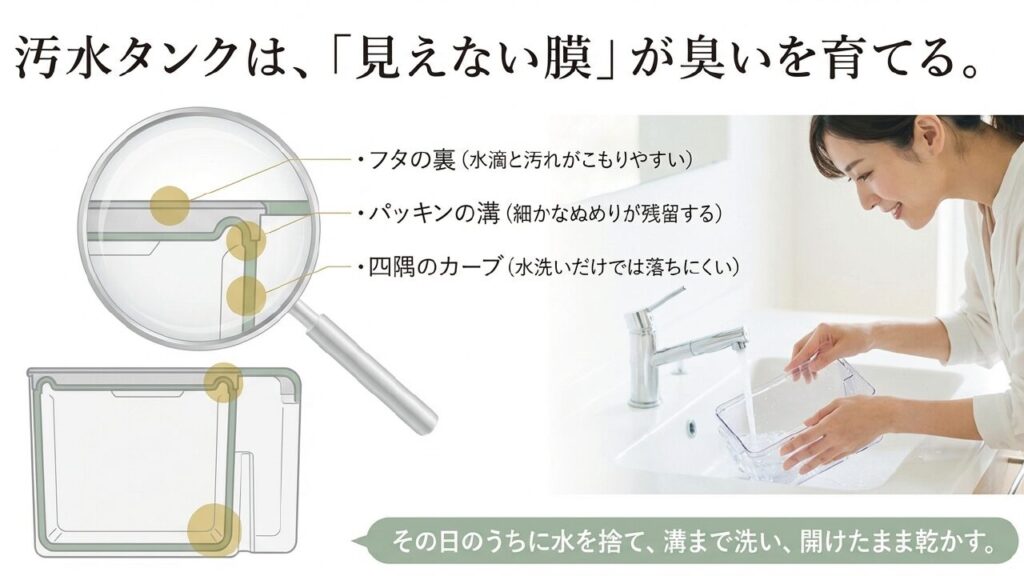 汚水タンクが臭い原因