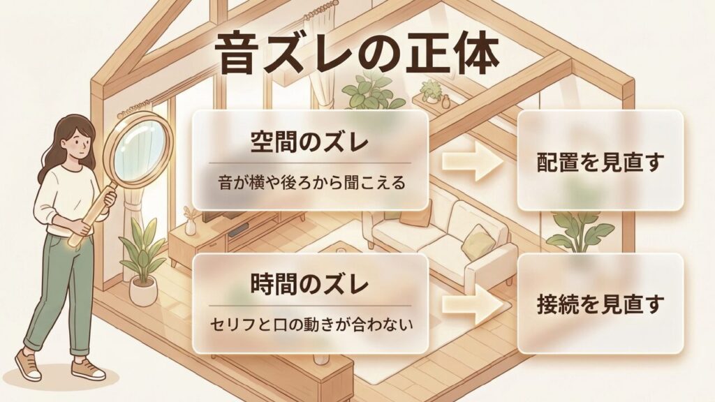 音ズレの正体は空間のズレと時間のズレ