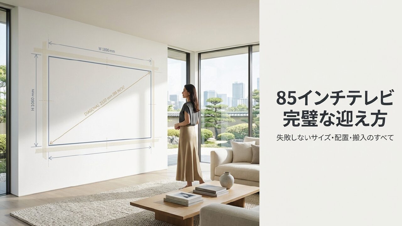 失敗しない！85インチテレビの大きさと視聴距離の完全ガイド