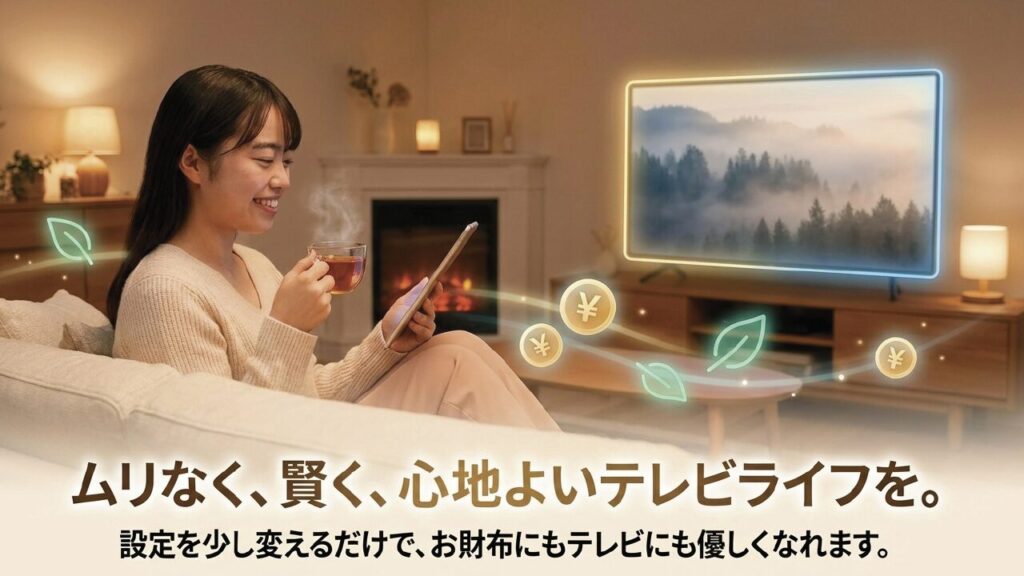 設定を少し変えるだけでお財布にもテレビにも優しい