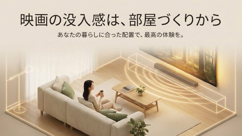 暮らしに合ったホームシアター配置で最高の没入感を