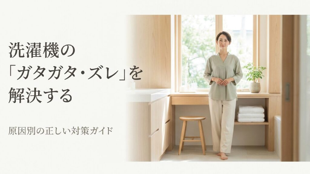 洗濯機のズレ防止完全ガイド｜原因と対策を初心者向けに解説