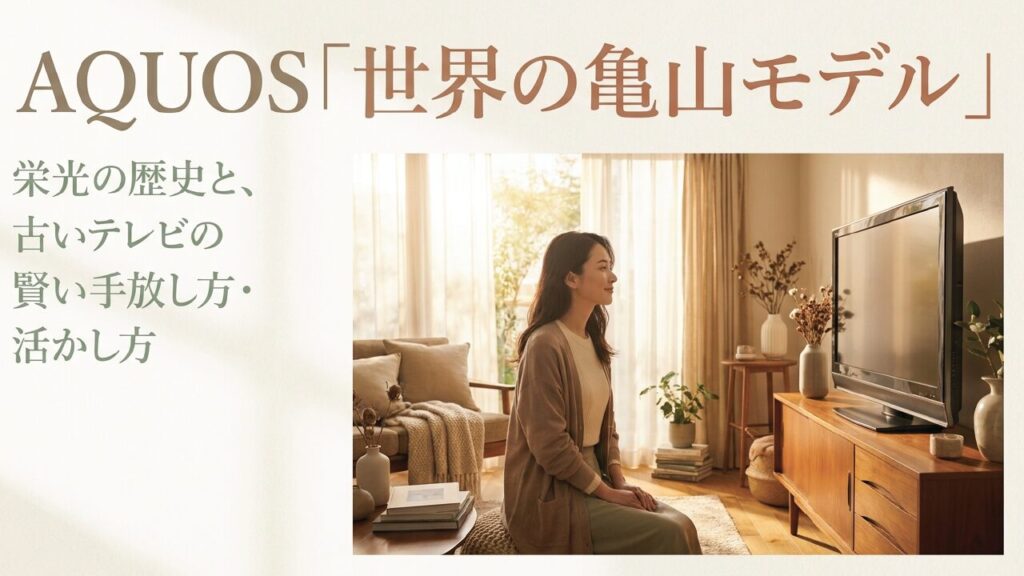 AQUOS世界の亀山モデル完全ガイド！型番確認や処分方法