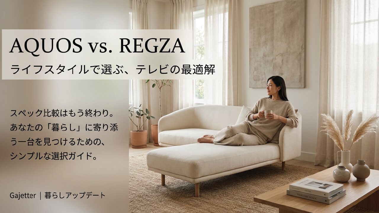 AQUOSとREGZAはどっちがいい?暮らし目線で徹底比較
