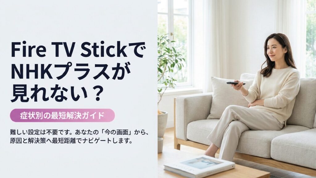 Fire TV StickでNHKプラスが見れない時の解決策
