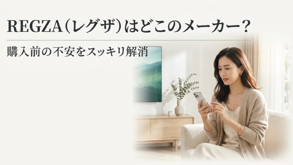 REGZAはどこのメーカー？東芝とハイセンスの関係を徹底解説