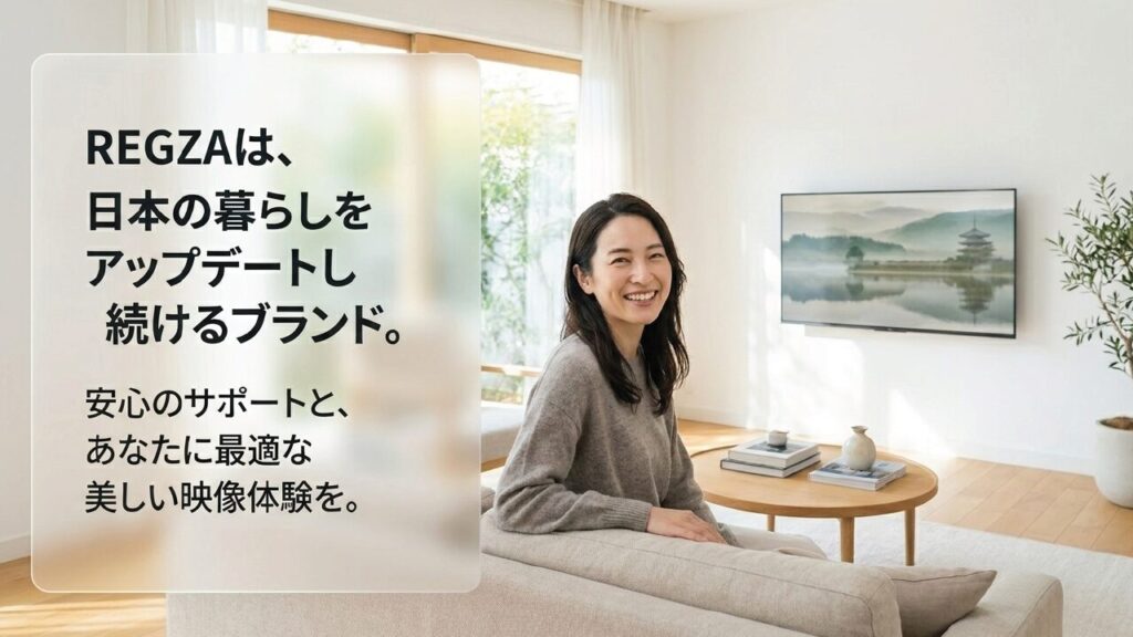 REGZAブランドの総括とビジョン REGZAは日本の暮らしをアップデートし続けるブランド