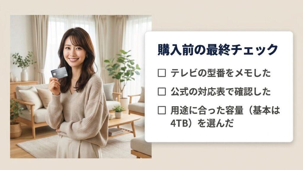 外付けHDD購入前の最終チェックリスト