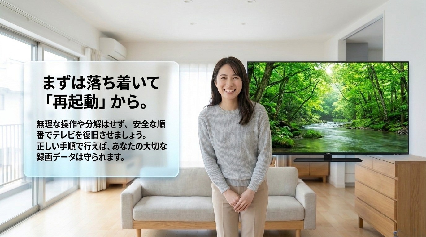 AQUOSテレビのフリーズ時は無理な分解や初期化をせず安全な再起動から対処するまとめ