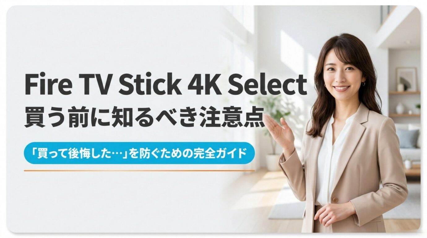 Fire TV Stick 4K Select対応アプリと注意点