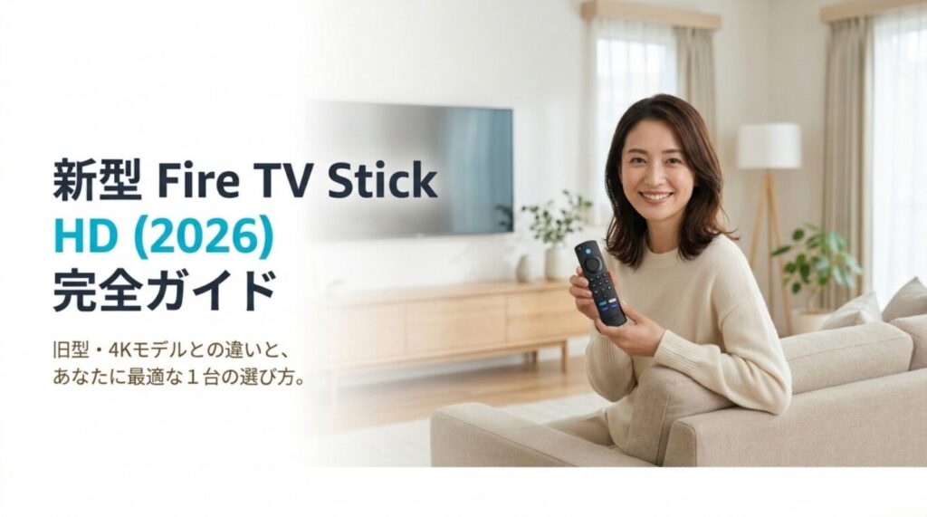 Fire TV Stick HD 2026｜新型と旧型の違い