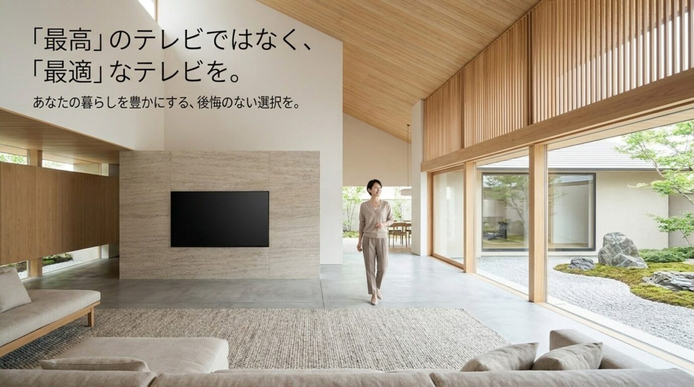 最高のテレビではなく暮らしに最適なテレビを選ぶというブラビア選びのまとめ