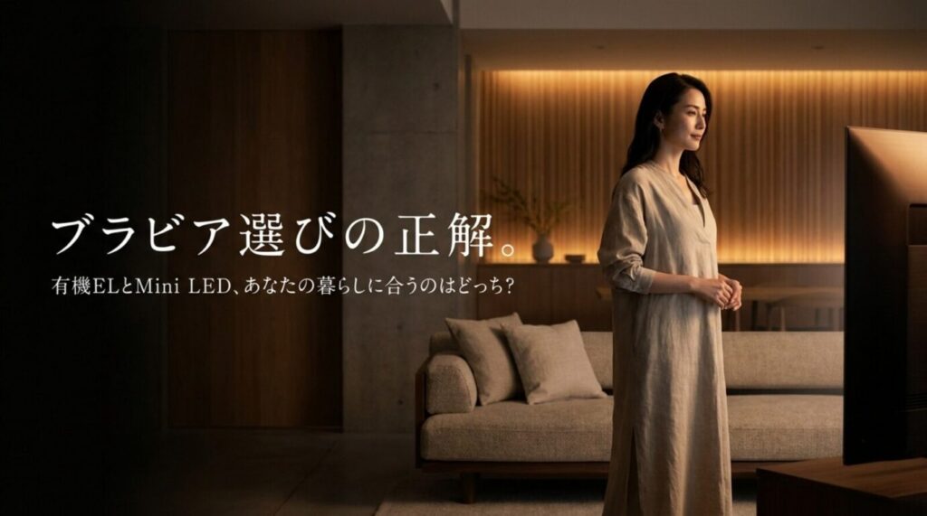 ブラビアの有機ELとMini LEDを比較|後悔しない選び方