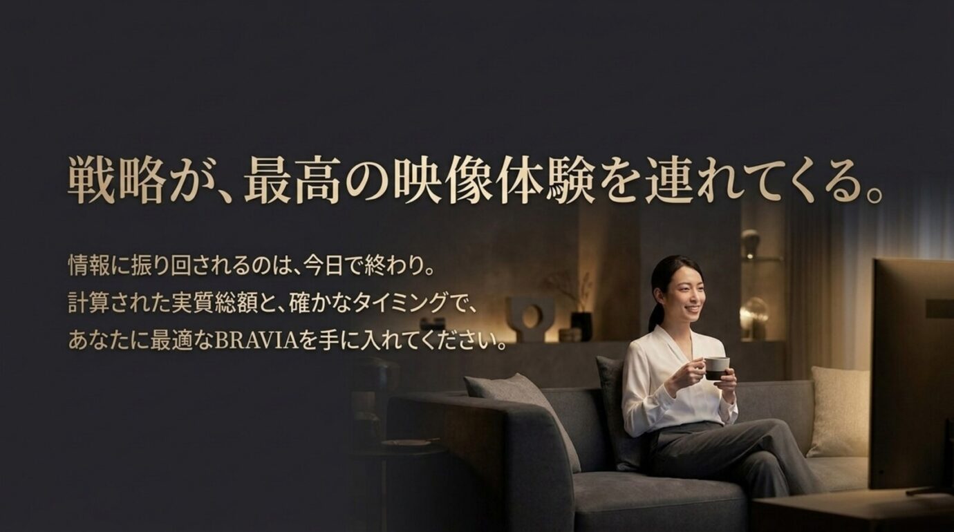 ブラビアを賢く購入するまとめ 実質総額と購入タイミングを見極めて自分に合うブラビアを選ぶ購入戦略のまとめ