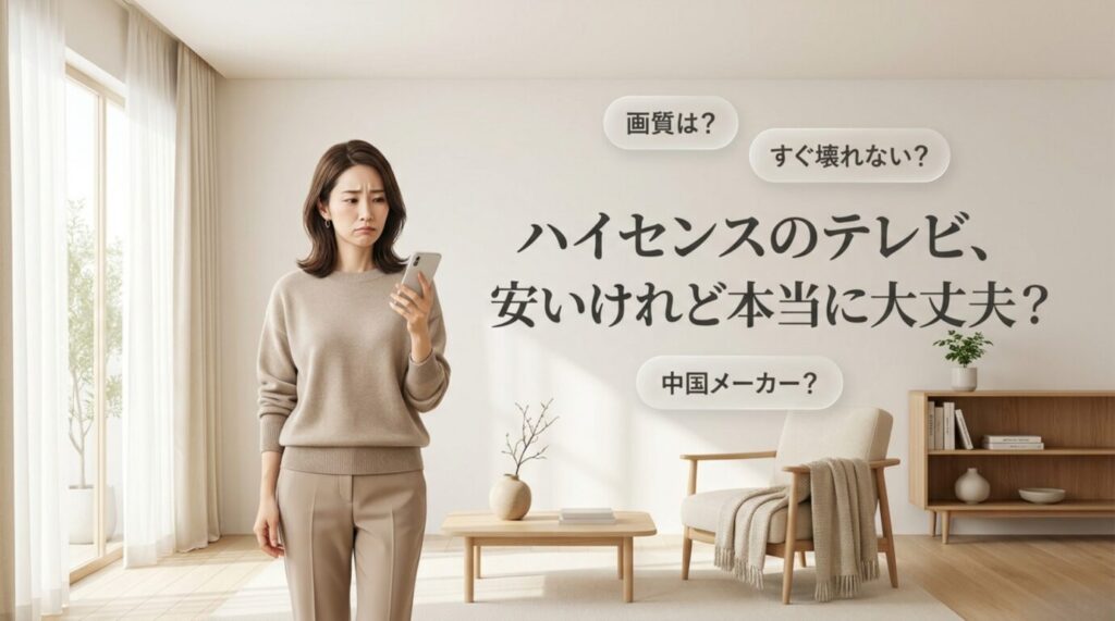 ハイセンステレビの評判は?後悔しない人と向かない人を徹底解説