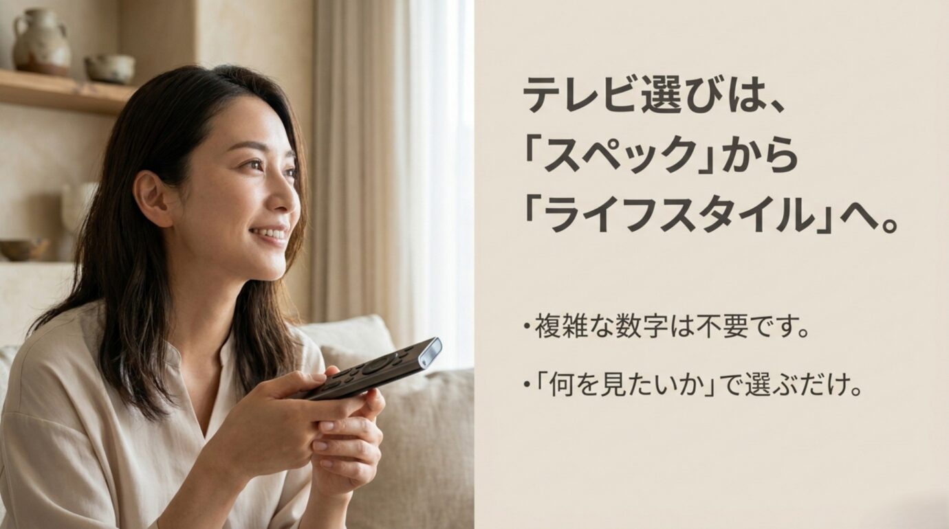 テレビのスペックではなくライフスタイルからハイセンスを選ぶ考え方